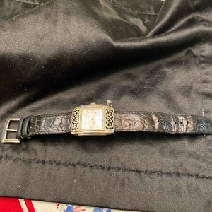 Brighton leather black watch